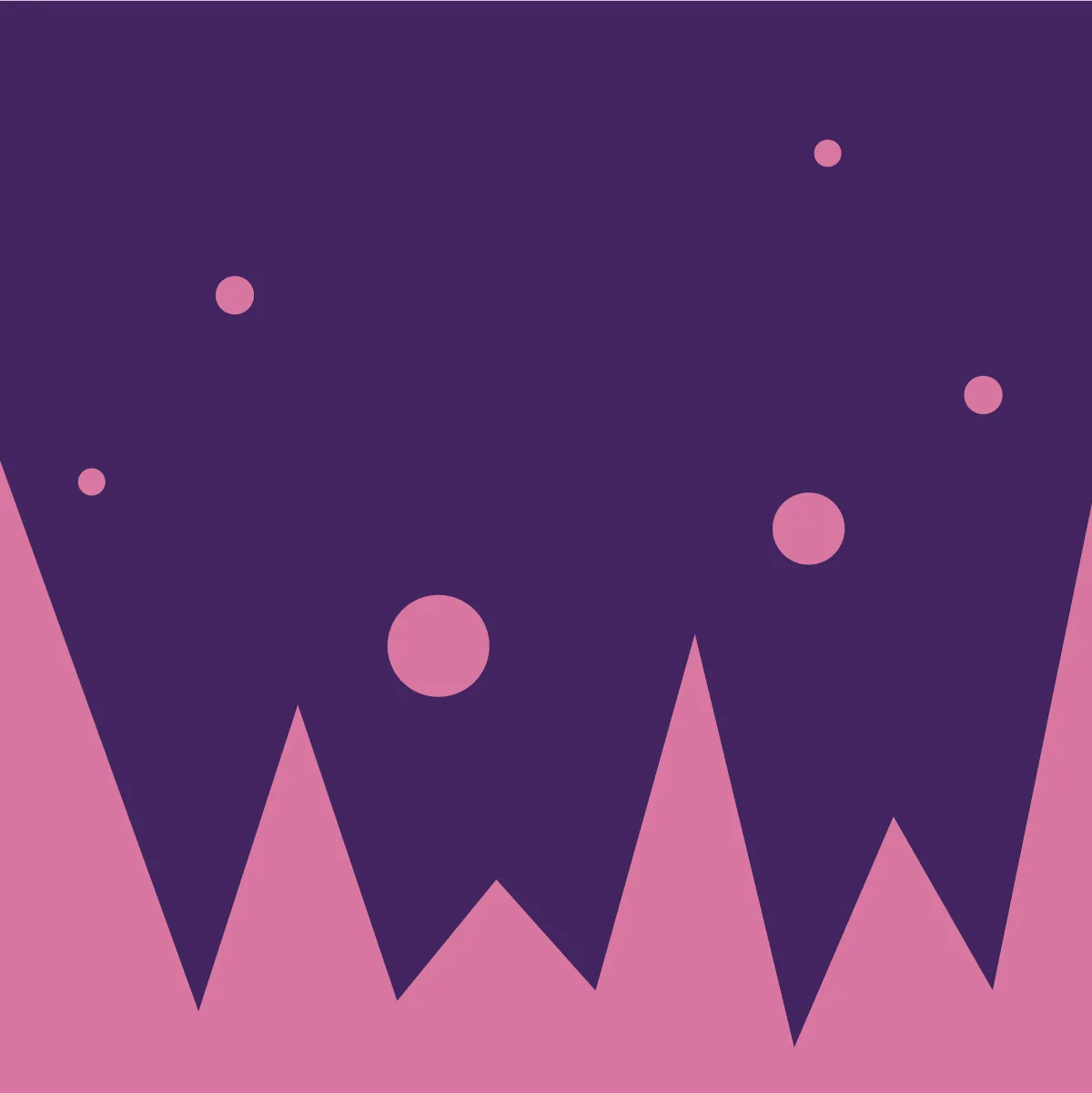 Pink and purple Spotify playlist cover