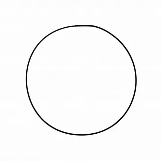 Digital 2D animation of circle being cut to reveal Edward Scissorhands, then spiders crawl into his face and he morphs into the Jason mask, then the mask tilts to reveal Pennywise, then a red balloon lifts and transforms into the circle from the beginning