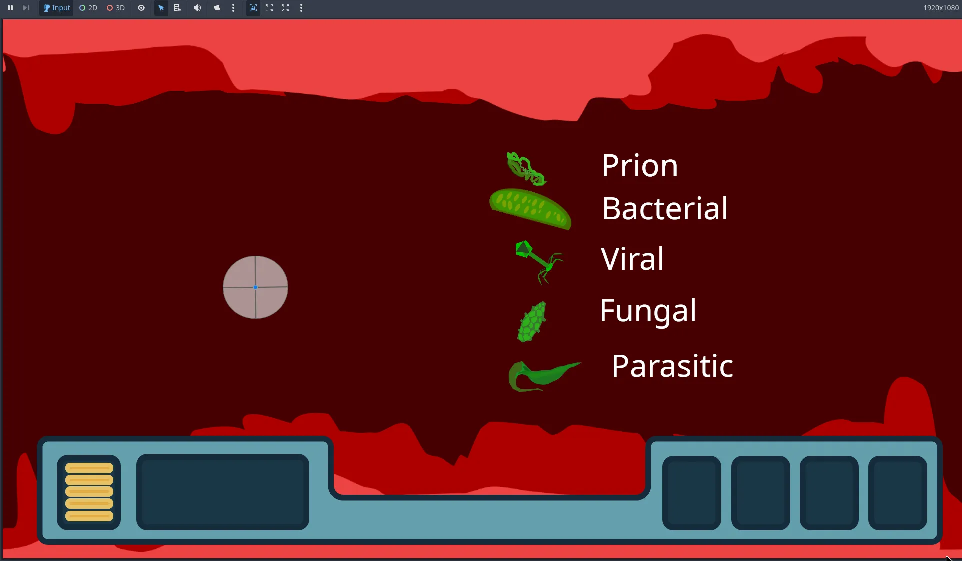 Screenshot of the game from day 1