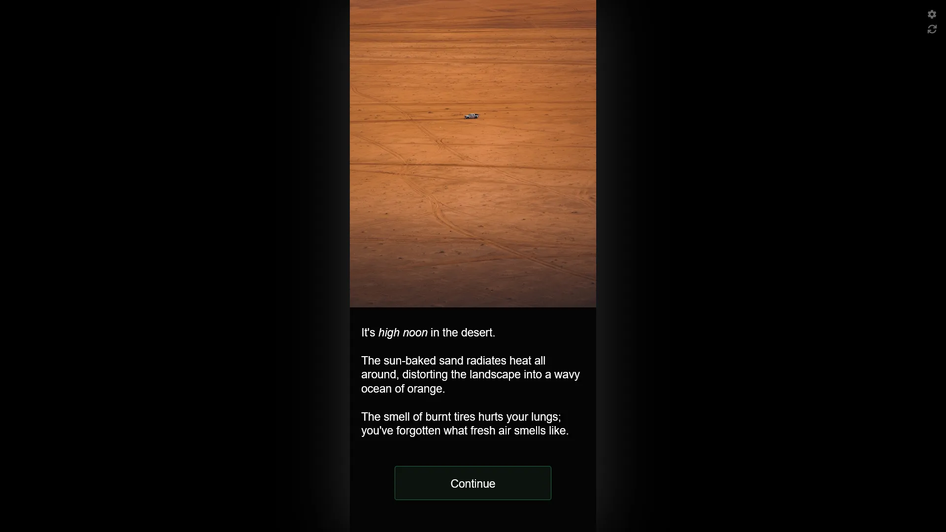 Viewing a story in fullscreen