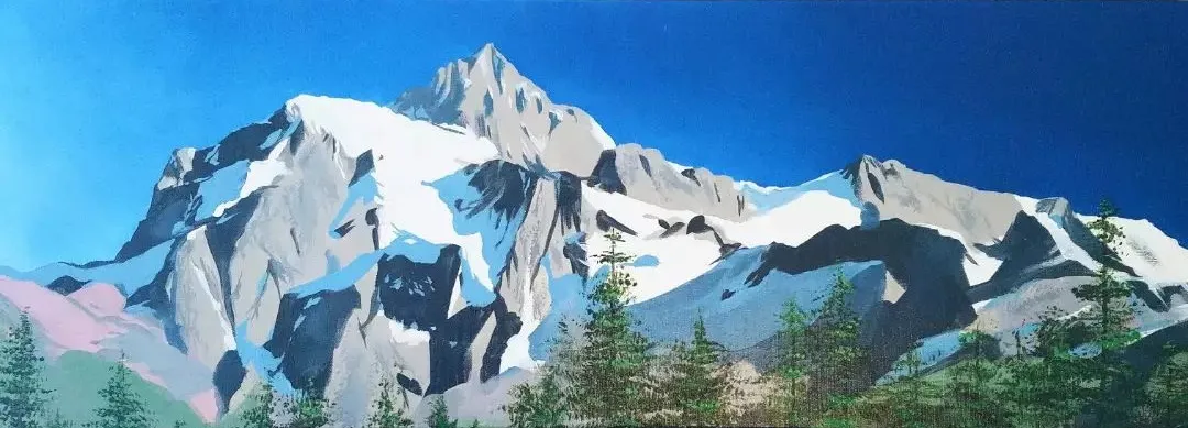 Kulshan Mountain painting