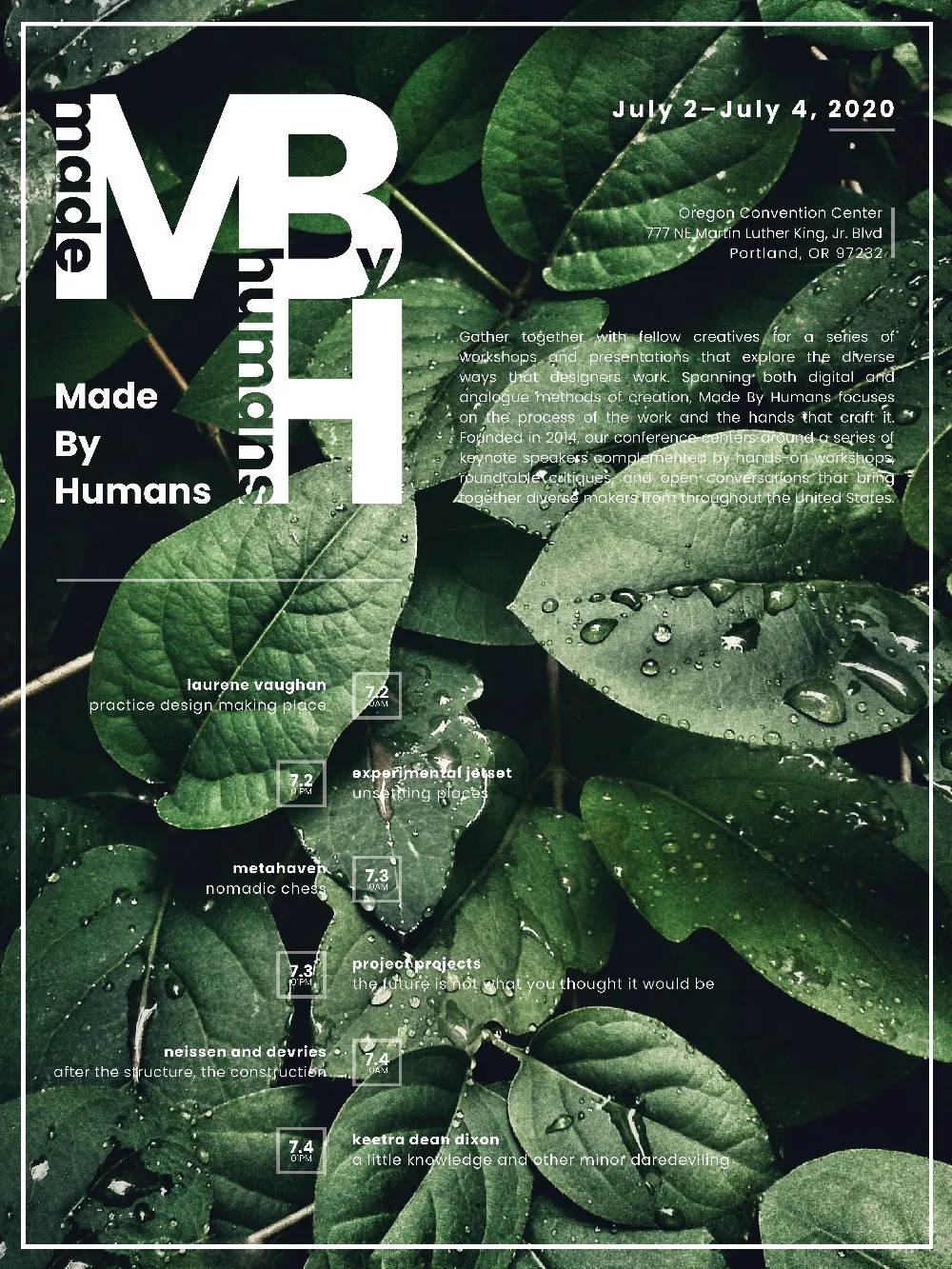 Made by Humans event poster