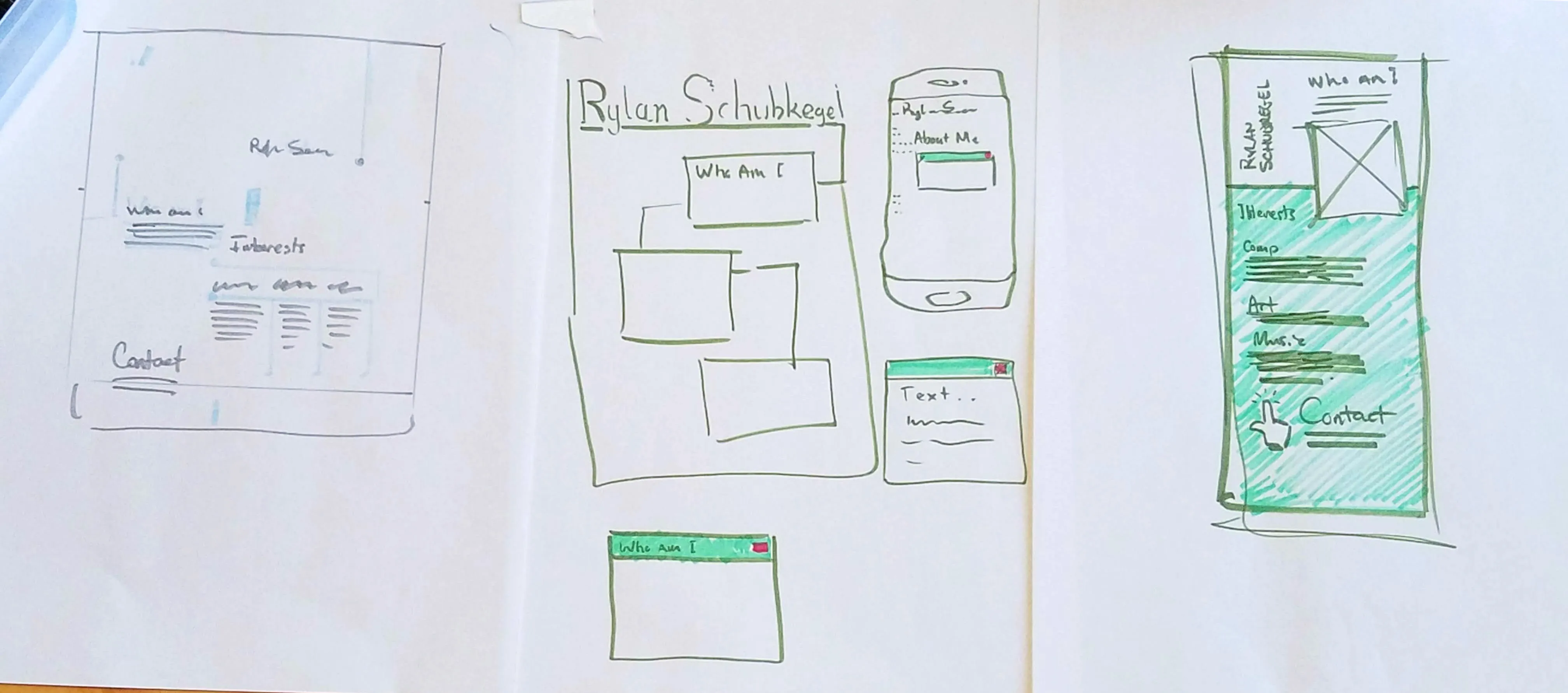 Sketches for a virtual business card