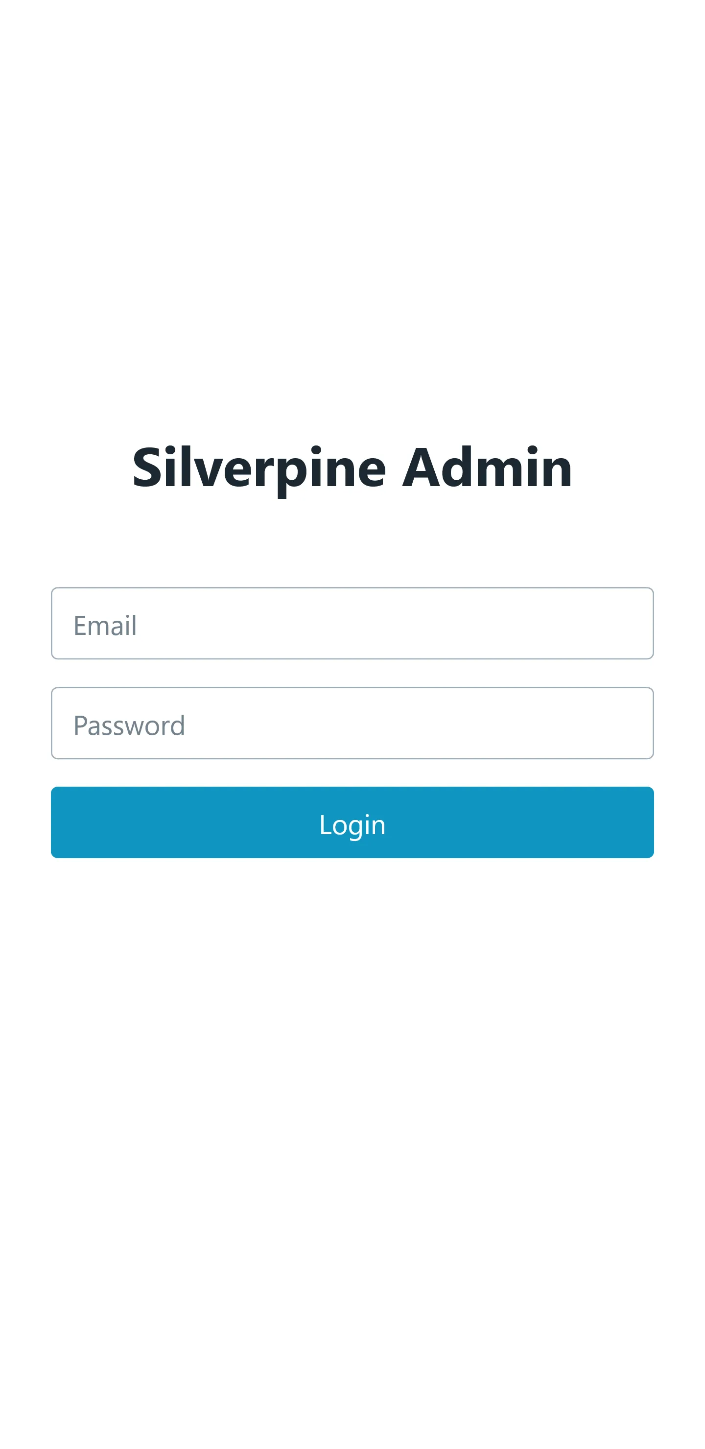 Admin login page