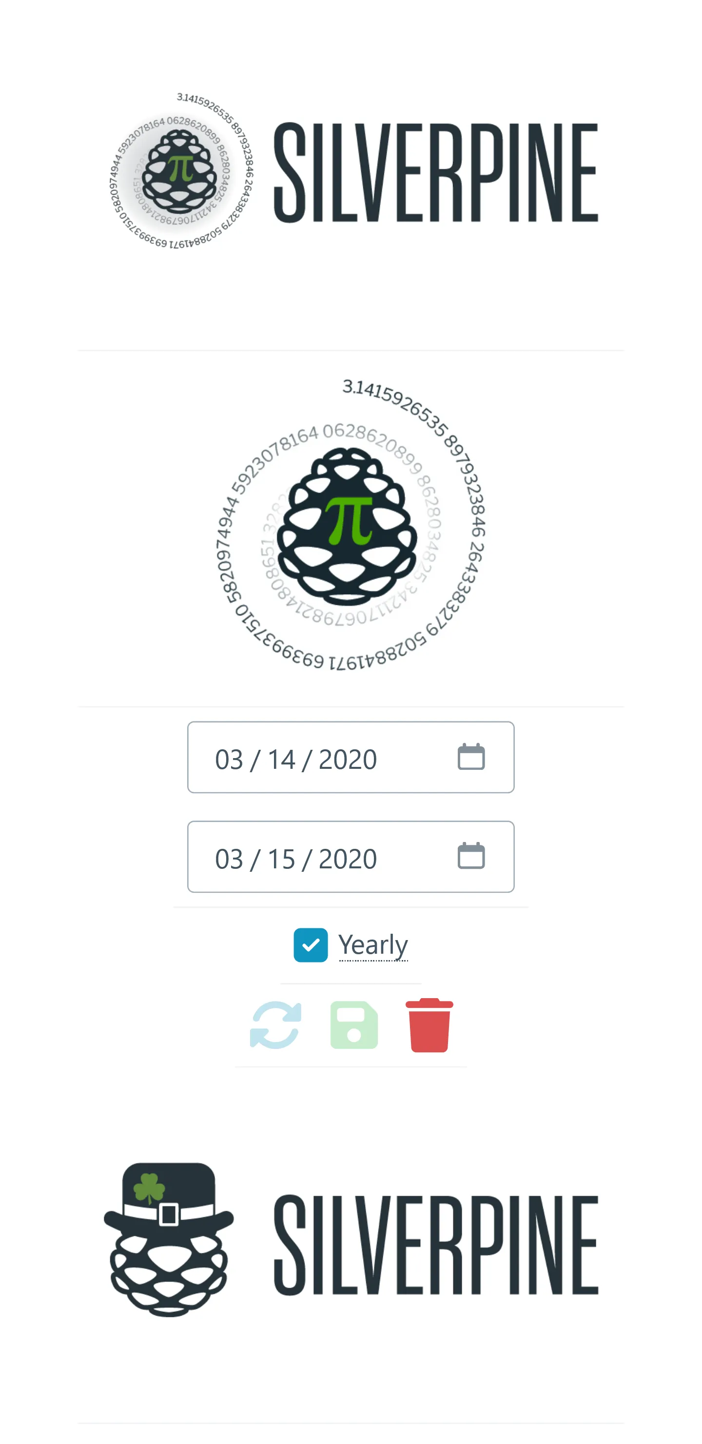 Admin logos page
