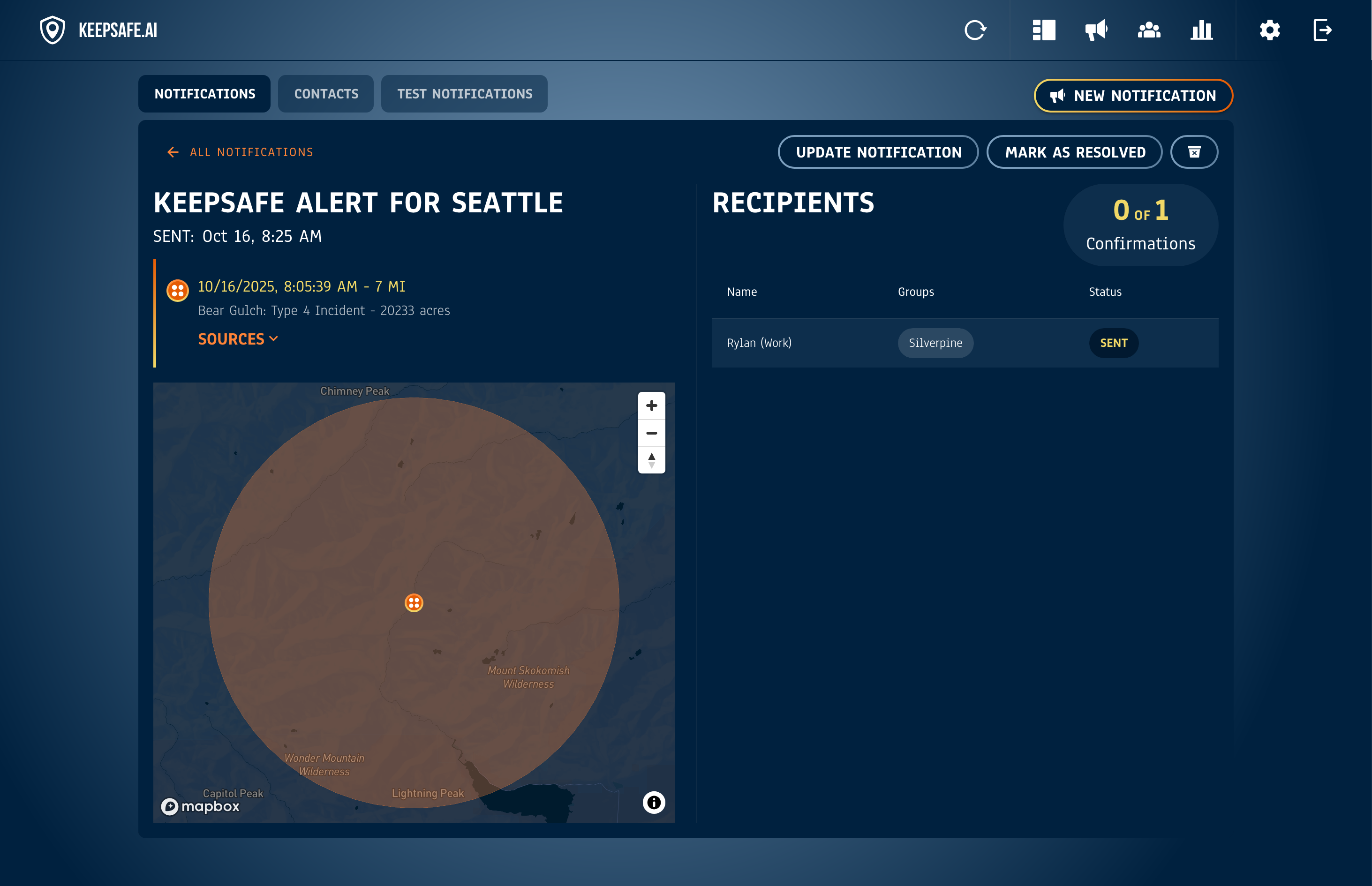 KeepSafe.ai notification